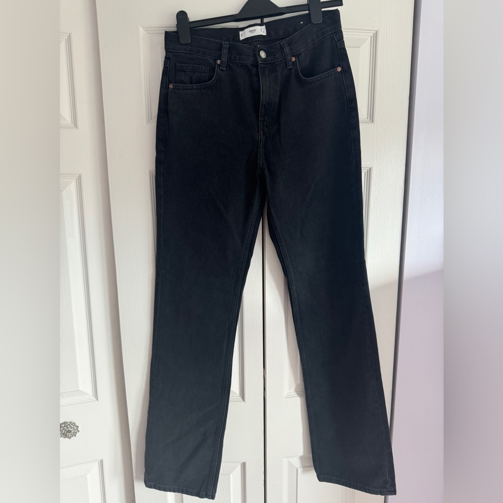 Mango Black Straight Jeans Classic Style